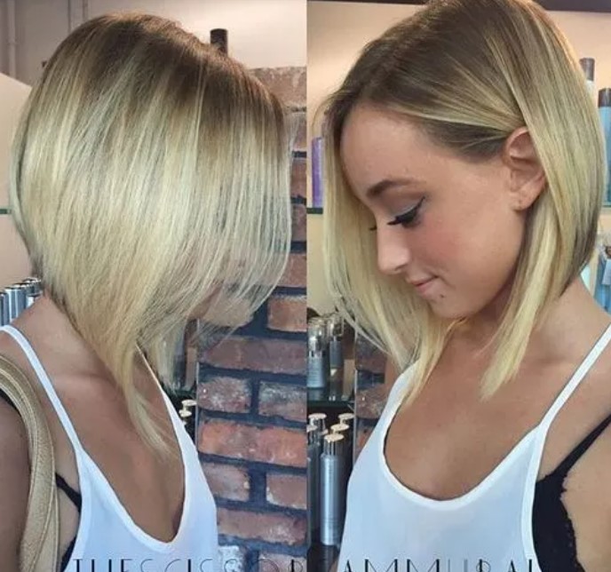 15. Brown to Blonde Balayage Bob Hairstyle - Short Balayage Hairstyles