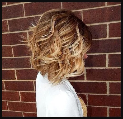 6. Classic wavy curly hairstyle for short hair