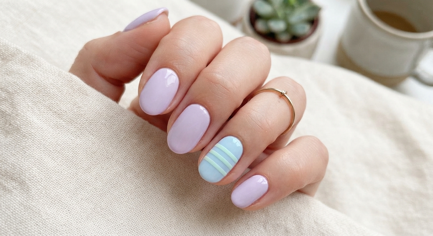 Pastel Striped Accent