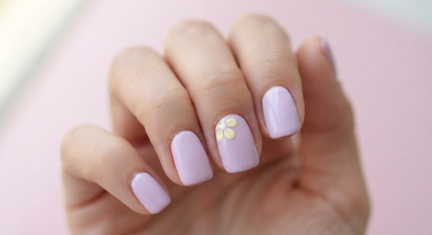 Pastel With Tiny Flower Accent