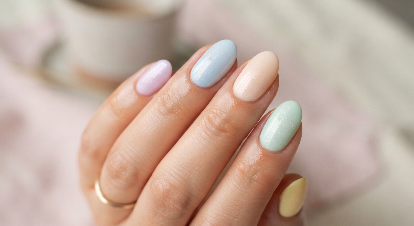 Pastel With a Barely-There Shimmer Overlay