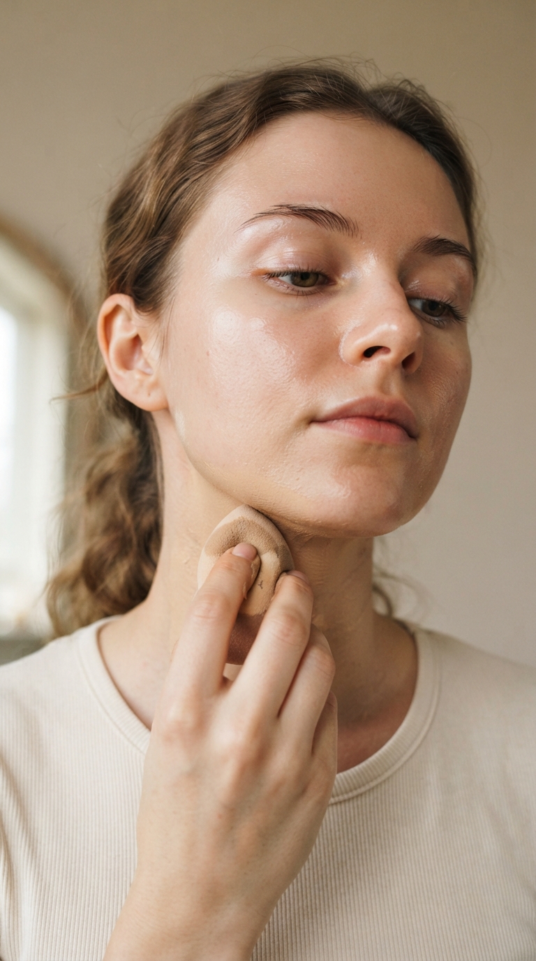 A Hard, Visible Foundation Line at the Jaw