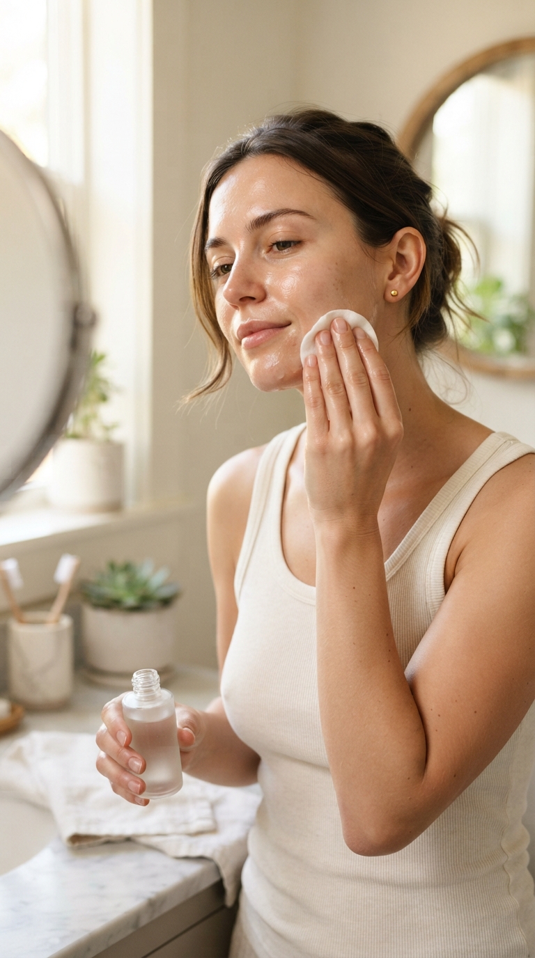 Apply a Gentle Toner or Skip It Entirely