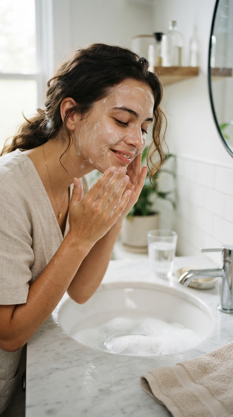 Cleanse With a Gentle, Low-pH Cleanser