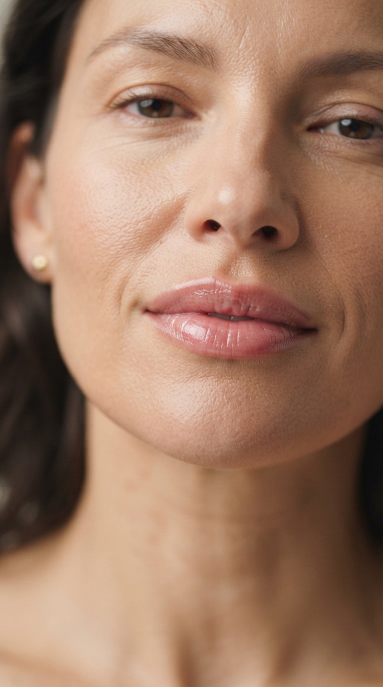 Overdrawn Lips With Excessive Liner Extension