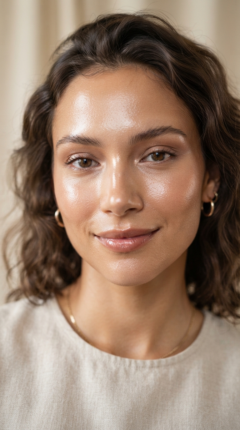 Overly Matte, Powdery Skin
