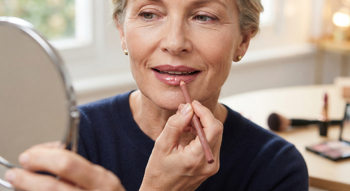 Use Lip Liner to Restore Definition Without Drawing a Hard Outline