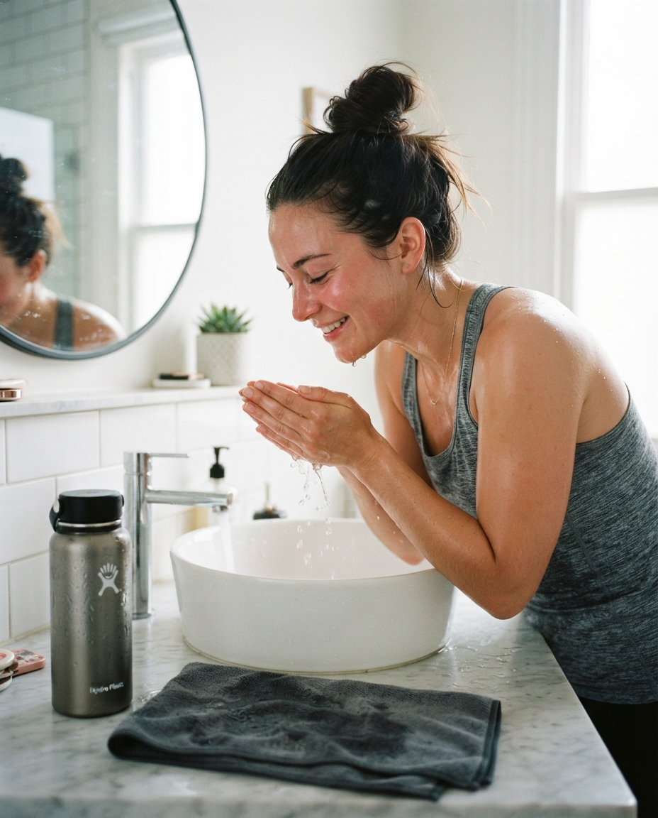 Wash After Heavy Sweating Instead of Letting Sweat Sit for Hours