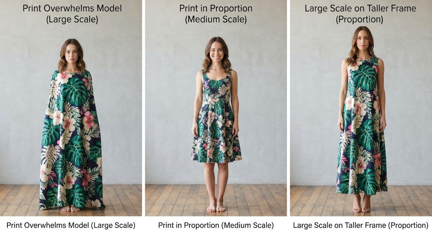 Wearing the Wrong Scale of Print or Detail