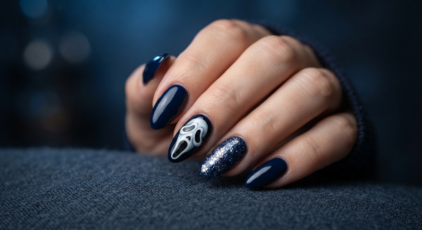 Blue and Black Ghostface