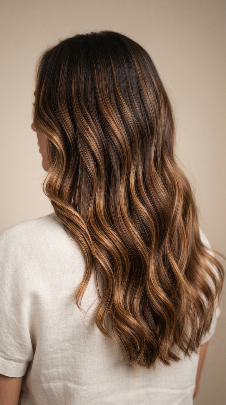 Caramel Balayage on Brunette