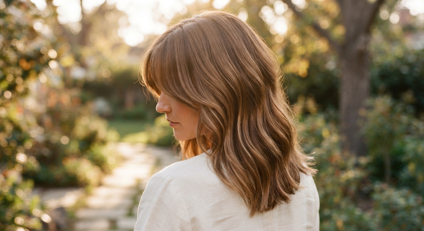 Curtain Bangs and Medium Layers