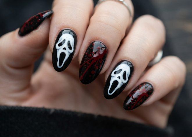 17 Ghost Face Nail Designs for Horror Lovers
