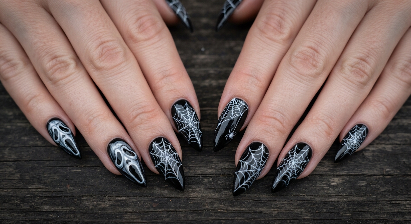 Ghostface With Spider Web Accents