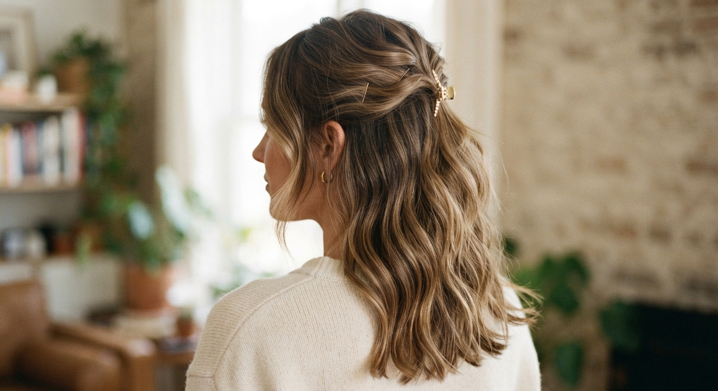 Layered Half-Up With Face-Framing Pieces