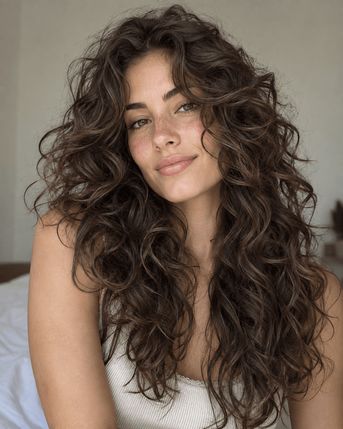 Long Layers with a Diffused, Air-Dried Finish