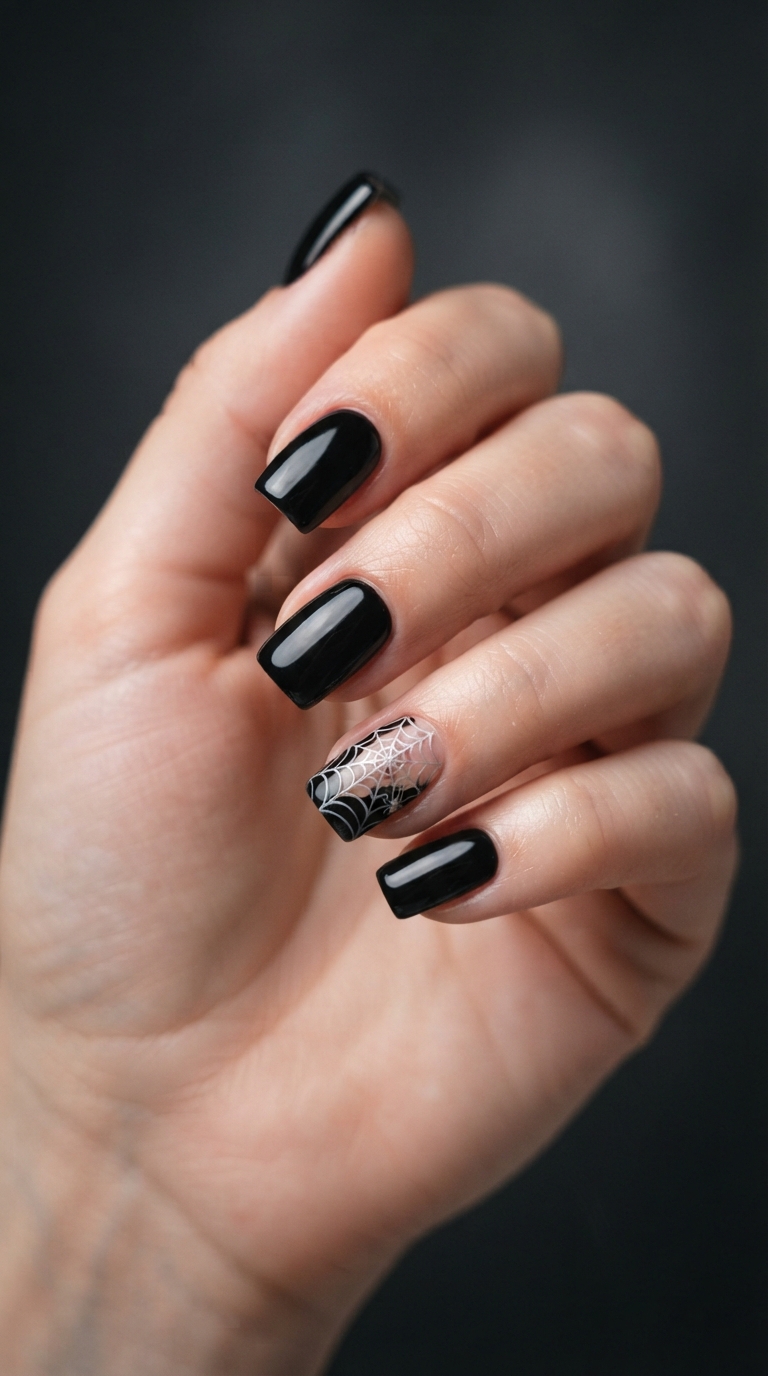 Negative Space Spider Web