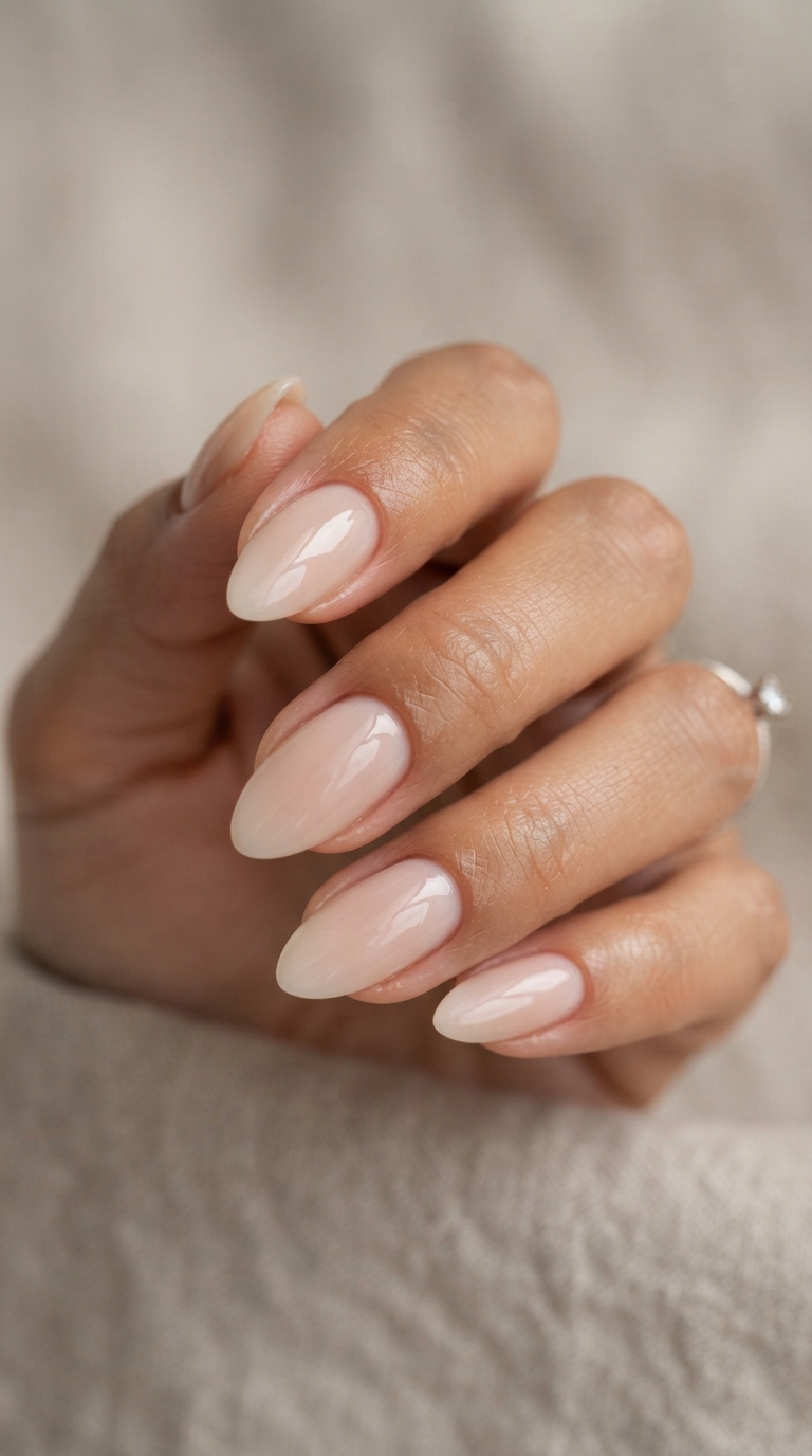 Sheer Milky Nude With a Natural-Looking Overlay