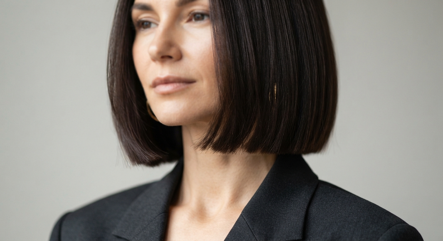 The Blunt Bob With Invisible Layers