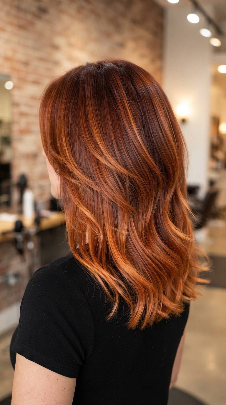The Bold Copper Layers — When Color Elevates the Cut