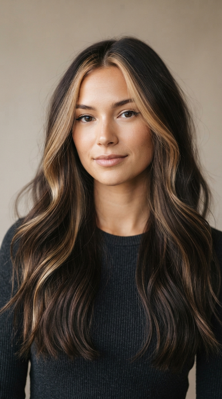 The Money Piece for Brunettes