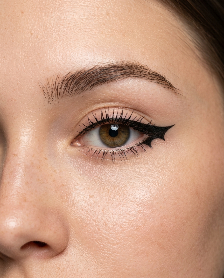 The Bat Wing Eyeliner Look